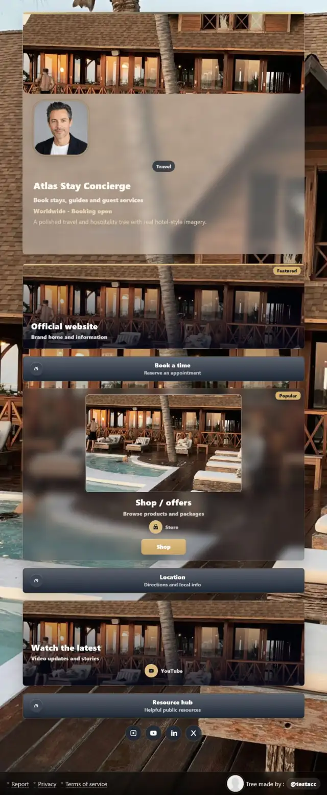 Travel creator preview