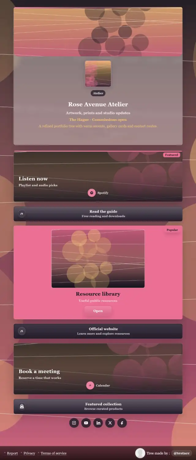 Rose portfolio preview
