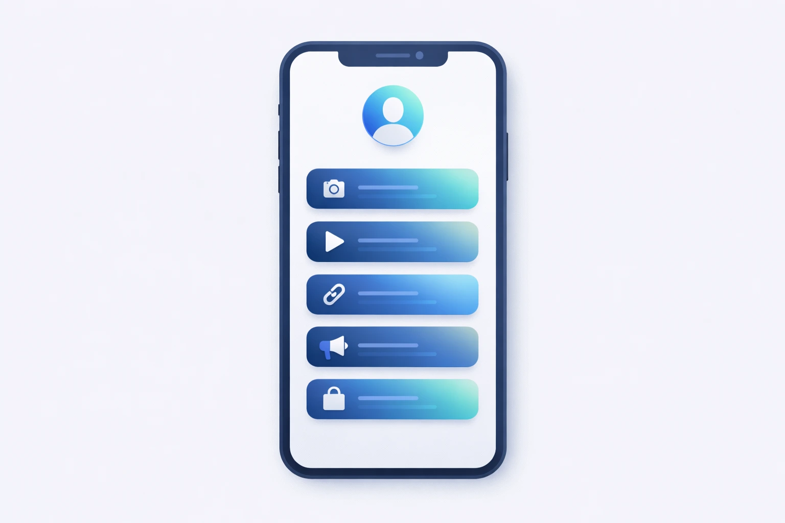 Link-in-bio preview illustration